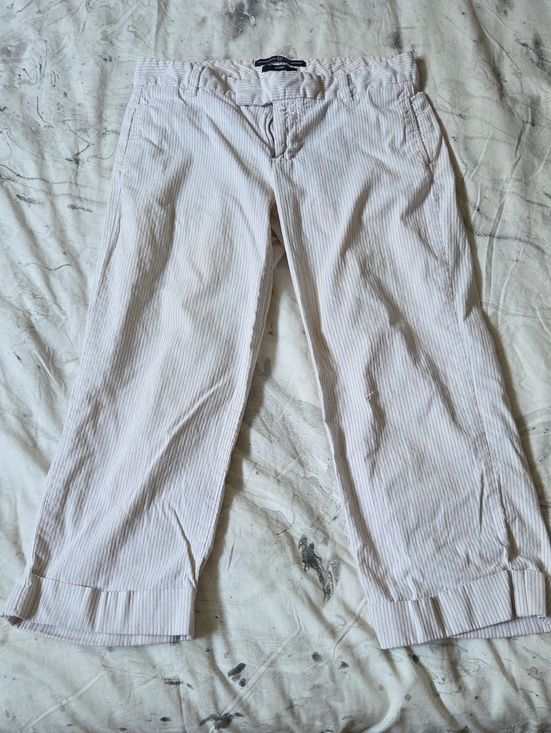 GAP Pants - GAP Beige Pinstripe Straight Pants